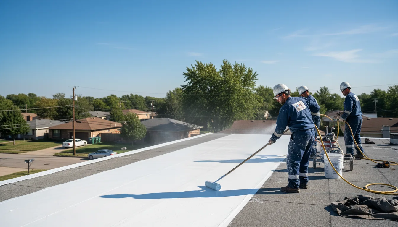 Commercial roof coating in Hales Corners, WI near me